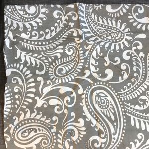 Set of 2 Grey/White Pillow Covers 23” x 21”